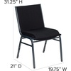 image:imageFlash Furniture 4 Pack HERCULES Series Heavy Duty Black Dot Fabric Stack ChairBlack Patterned Fabric