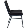 image:imageFlash Furniture 4 Pack HERCULES Series Heavy Duty Black Dot Fabric Stack ChairBlack Patterned Fabric
