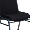 image:imageFlash Furniture 4 Pack HERCULES Series Heavy Duty Black Dot Fabric Stack ChairBlack Patterned Fabric