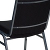 image:imageFlash Furniture 4 Pack HERCULES Series Heavy Duty Black Dot Fabric Stack ChairBlack Patterned Fabric