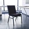 image:imageFlash Furniture 4 Pack HERCULES Series Heavy Duty Black Dot Fabric Stack ChairBlack Patterned Fabric