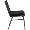 image:imageFlash Furniture 4 Pack HERCULES Series Heavy Duty Black Dot Fabric Stack ChairBlack Vinyl