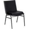 image:imageFlash Furniture 4 Pack HERCULES Series Heavy Duty Black Dot Fabric Stack ChairBlack Vinyl