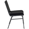 image:imageFlash Furniture 4 Pack HERCULES Series Heavy Duty Black Dot Fabric Stack ChairBlack Vinyl