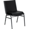 image:imageFlash Furniture 4 Pack HERCULES Series Heavy Duty Black Dot Fabric Stack ChairBlack Vinyl