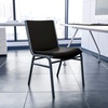 image:imageFlash Furniture 4 Pack HERCULES Series Heavy Duty Black Dot Fabric Stack ChairBlack Vinyl