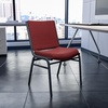 image:imageFlash Furniture 4 Pack HERCULES Series Heavy Duty Black Dot Fabric Stack ChairBurgundy Patterned Fabric