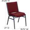image:imageFlash Furniture 4 Pack HERCULES Series Heavy Duty Black Dot Fabric Stack ChairBurgundy Patterned Fabric