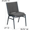 image:imageFlash Furniture 4 Pack HERCULES Series Heavy Duty Black Dot Fabric Stack ChairGray Fabric