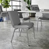 image:imageFlash Furniture 4 Pack HERCULES Series Heavy Duty Black Dot Fabric Stack ChairGray Vinyl