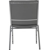 image:imageFlash Furniture 4 Pack HERCULES Series Heavy Duty Black Dot Fabric Stack ChairGray Vinyl