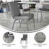 image:imageFlash Furniture 4 Pack HERCULES Series Heavy Duty Black Dot Fabric Stack ChairGray Vinyl