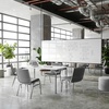 image:imageFlash Furniture 4 Pack HERCULES Series Heavy Duty Black Dot Fabric Stack ChairGray Vinyl
