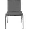 image:imageFlash Furniture 4 Pack HERCULES Series Heavy Duty Black Dot Fabric Stack ChairGray Vinyl