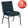 image:imageFlash Furniture 4 Pack HERCULES Series Heavy Duty Black Dot Fabric Stack ChairGreen Patterned Fabric