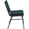 image:imageFlash Furniture 4 Pack HERCULES Series Heavy Duty Black Dot Fabric Stack ChairGreen Patterned Fabric
