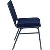 image:imageFlash Furniture 4 Pack HERCULES Series Heavy Duty Black Dot Fabric Stack ChairNavy Blue Patterned Fabric