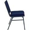 image:imageFlash Furniture 4 Pack HERCULES Series Heavy Duty Black Dot Fabric Stack ChairNavy Blue Patterned Fabric