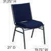 image:imageFlash Furniture 4 Pack HERCULES Series Heavy Duty Black Dot Fabric Stack ChairNavy Blue Patterned Fabric