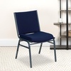 image:imageFlash Furniture 4 Pack HERCULES Series Heavy Duty Black Dot Fabric Stack ChairNavy Blue Patterned Fabric