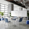 image:imageFlash Furniture 4 Pack HERCULES Series Heavy Duty Black Dot Fabric Stack ChairNavy Vinyl