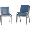 image:imageFlash Furniture 4 Pack HERCULES Series Heavy Duty Black Dot Fabric Stack ChairNavy Vinyl
