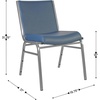 image:imageFlash Furniture 4 Pack HERCULES Series Heavy Duty Black Dot Fabric Stack ChairNavy Vinyl