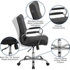 image:imageFlash Furniture 5 Piece Mahogany Oval Conference Table Set with 4 Black and Chrome LeatherSoft Executive ChairsMahogany