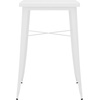 image:imageFlash Furniture Aaron Commercial Grade 2375 Square Black Metal IndoorOutdoor Bar Height TableWhite