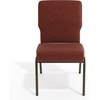 image:imageFlash Furniture Advantage 205 in Cinnamon Molded Foam Church ChairCinnamon FabricGold Vein Frame