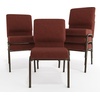 image:imageFlash Furniture Advantage 205 in Cinnamon Molded Foam Church ChairCinnamon FabricGold Vein Frame