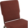 image:imageFlash Furniture Advantage 205 in Cinnamon Molded Foam Church ChairCinnamon FabricGold Vein Frame