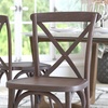 image:imageFlash Furniture Advantage Light Brown XBack ChairDark Driftwood