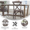image:imageFlash Furniture Advantage Light Brown XBack ChairDark Driftwood