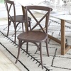 image:imageFlash Furniture Advantage Light Brown XBack ChairDark Driftwood