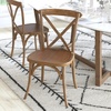 image:imageFlash Furniture Advantage Light Brown XBack ChairDark Natural