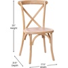 image:imageFlash Furniture Advantage Light Brown XBack ChairDriftwood