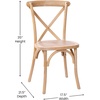 image:imageFlash Furniture Advantage Light Brown XBack ChairDriftwood