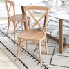image:imageFlash Furniture Advantage Light Brown XBack ChairDriftwood