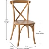 image:imageFlash Furniture Advantage Light Brown XBack ChairLight Brown