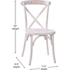 image:imageFlash Furniture Advantage Light Brown XBack ChairLime Wash