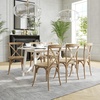 image:imageFlash Furniture Advantage Light Brown XBack ChairMedium Natural White Grain