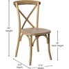 image:imageFlash Furniture Advantage Light Brown XBack ChairMedium Natural White Grain