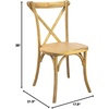 image:imageFlash Furniture Advantage Light Brown XBack ChairNatural