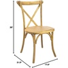 image:imageFlash Furniture Advantage Light Brown XBack ChairNatural