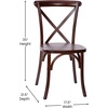 image:imageFlash Furniture Advantage Light Brown XBack ChairWalnut