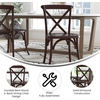 image:imageFlash Furniture Advantage Light Brown XBack ChairWalnut