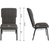 image:imageFlash Furniture Advantage Maroon Discount Church Chair  21 in WideBlack Marble FabricBlack Frame