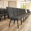 image:imageFlash Furniture Advantage Maroon Discount Church Chair  21 in WideBlack Marble FabricBlack Frame