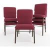 image:imageFlash Furniture Advantage Maroon Discount Church Chair  21 in WideBurgundy Pattern FabricGold Vein Frame